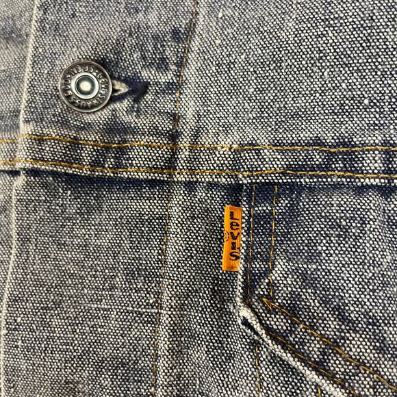 Vintage 80's Levi's Orange Tab Denim Jacket Size 48 - Picture 3 of 7